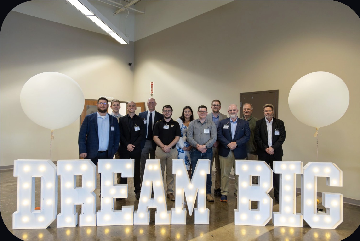 The Dream Big team at the Phase 1 announcement